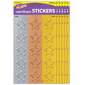 Trend Enterprises I Heart Metal Stars superShapes Stickers - Large, PK720 T46354